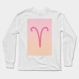 Pink Aries Long Sleeve T-Shirt